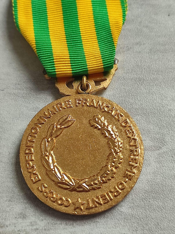 reverse side of the Indochina medal