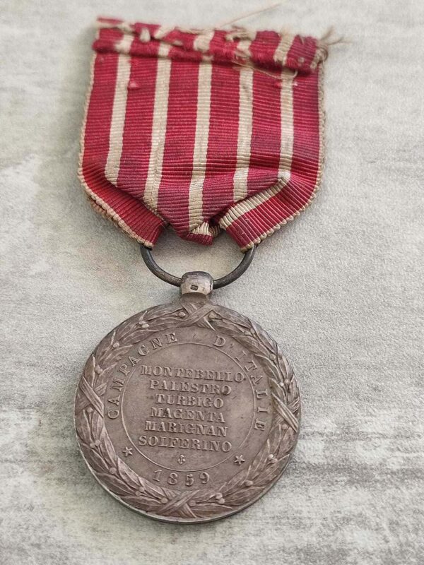 Napoleon III medal with original ribbon