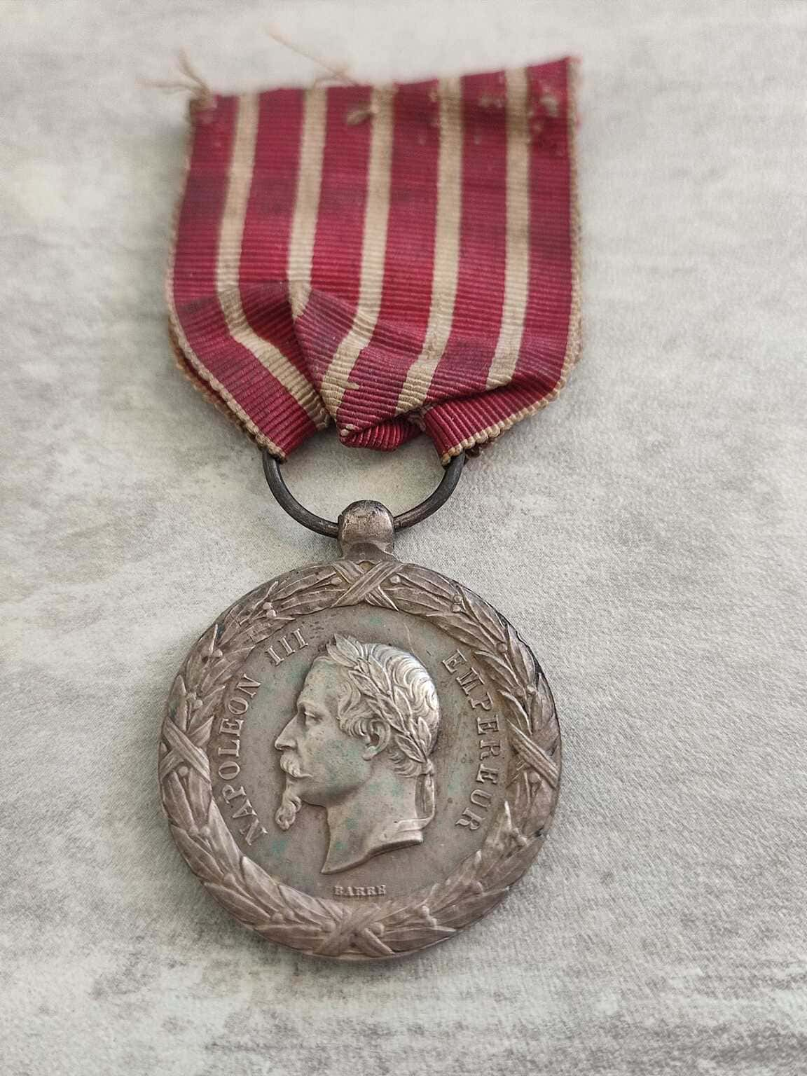 french Second Empire medal for the Italian campaign