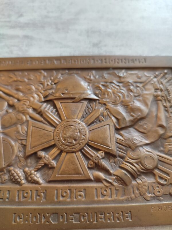 cross of war 1914-1918 plate