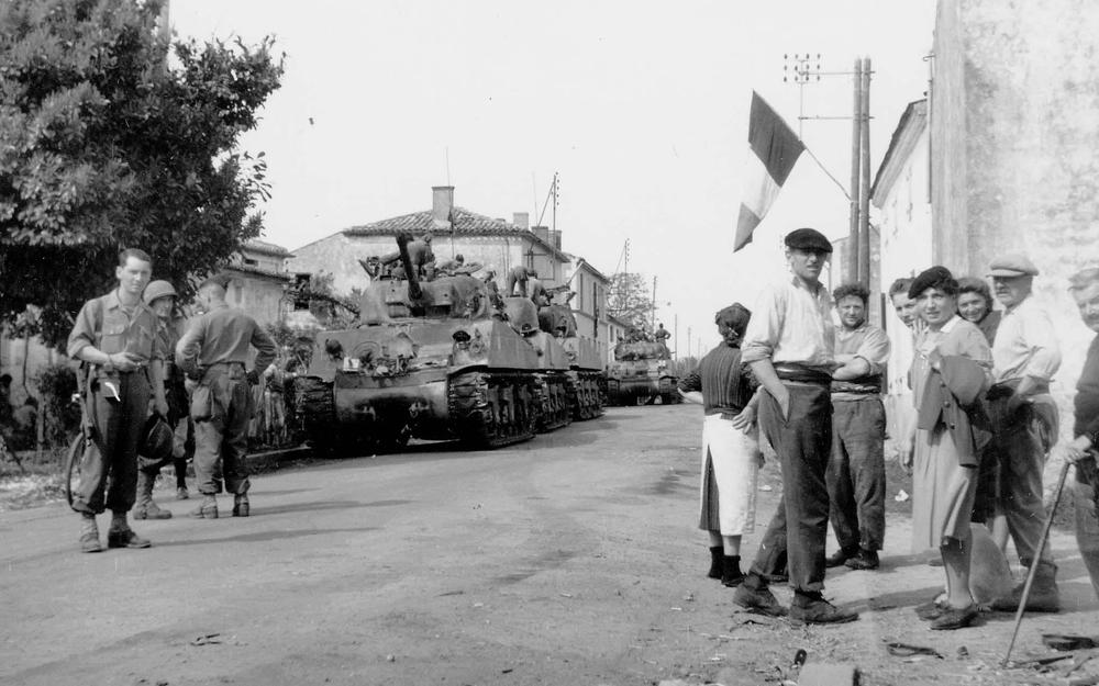 Liberación con la bandera francesa