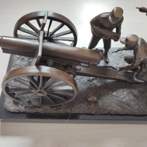 Bronze “Soldiers at the Cannon, 1914-1916” by Georges Omerth