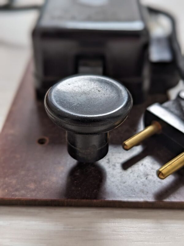 WW2: button of the morse key Baumuster T1