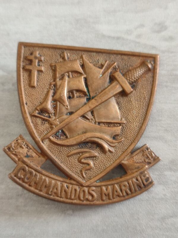 french marines cap badge, first indochina war