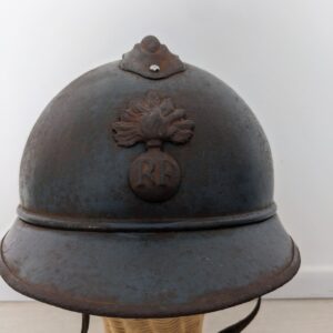 French Adrian Helmet, Worn In Verdun