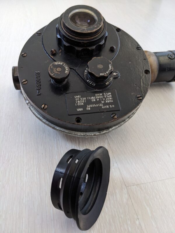 Telescope's eyepiece, Ww2 U.S. Navy telescope