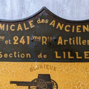 First World War French Memento Artillery Shield