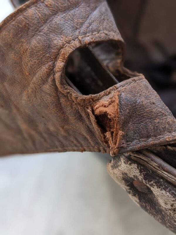 ww2 model 1935-37 french helmet left flap