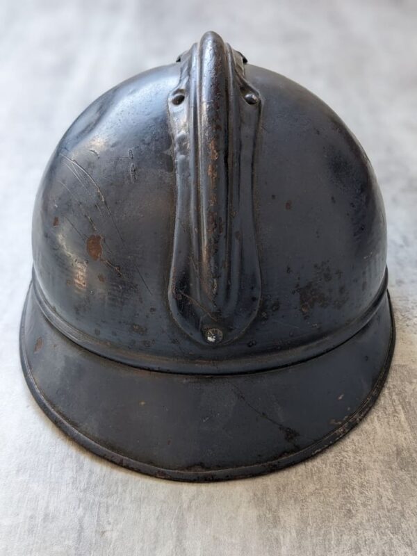 ww1 french helmet back view