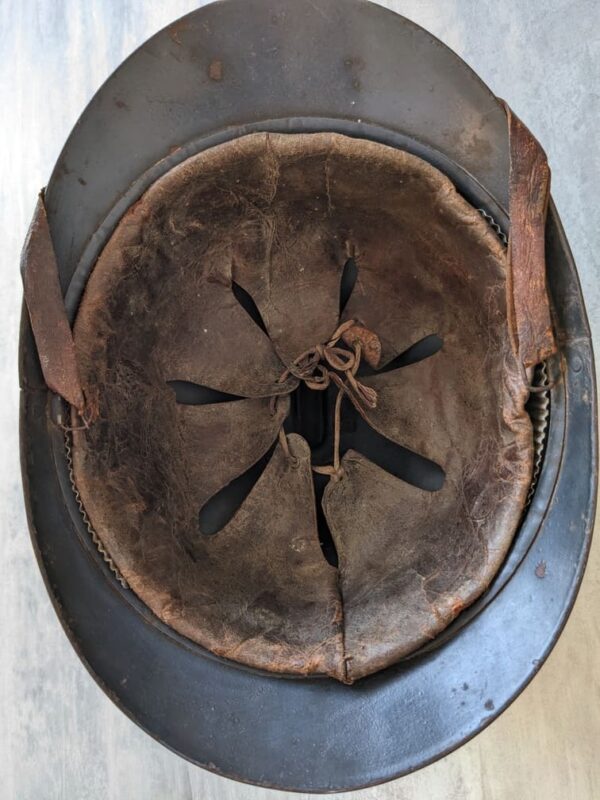 ww1 french helmet leather liner