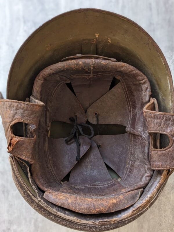 ww2 model 1935-37 french helmet leather liner