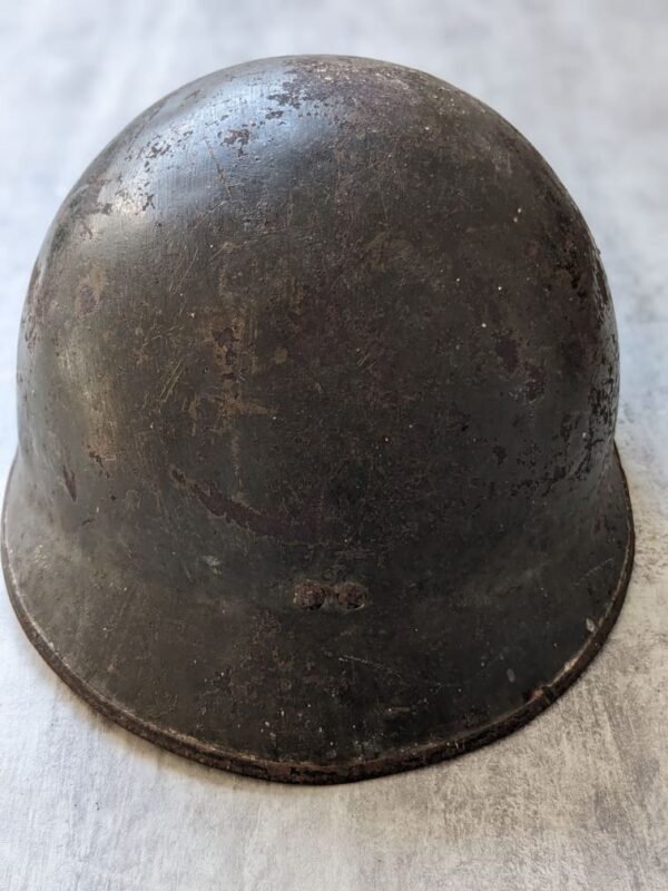 ww2 model 1935-37 french helmet rear view