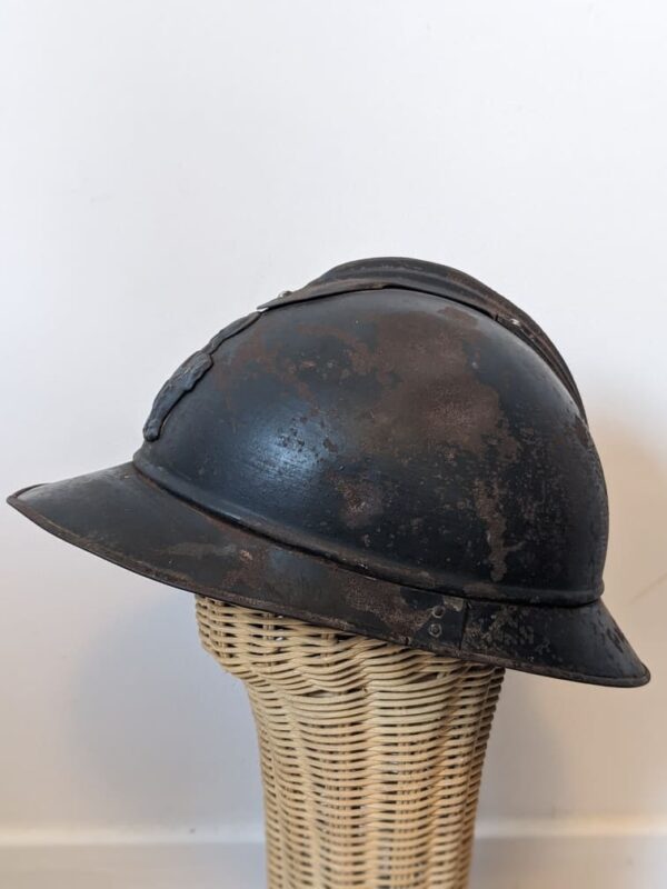 ww1 french engineer adrian helmet left side view