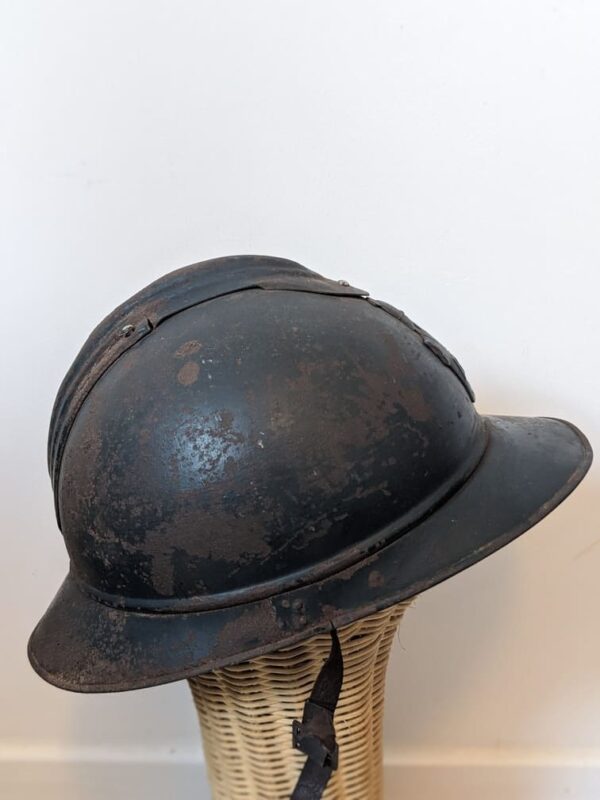 ww1 french engineer adrian helmet right side view