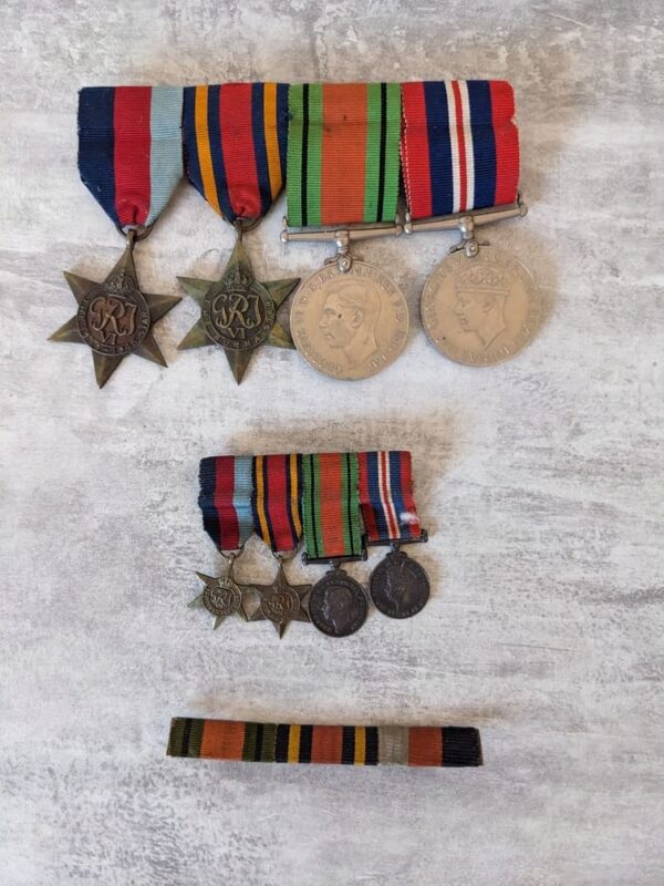 ww2 british medals and miniatures general view