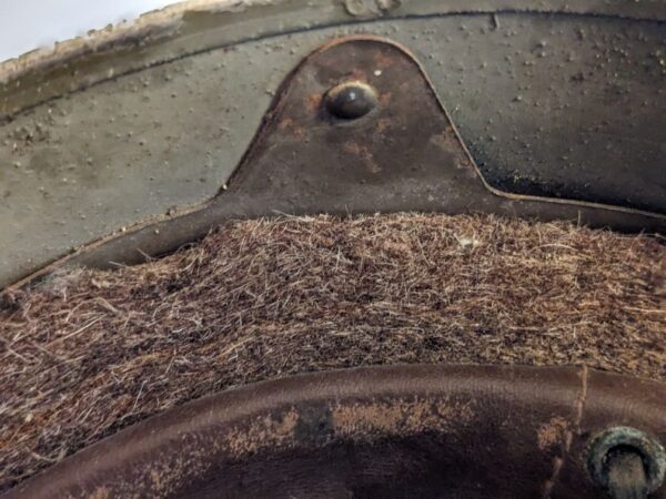 ww2 british helmet for despatch rider's, felt padding