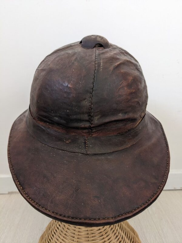 ww2 french colonial helmet rear view