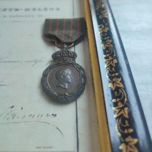 French Saint Helena Medal with Its Certificate – A Veteran Surgeon of the Navy Under the First Empire and the Restoration