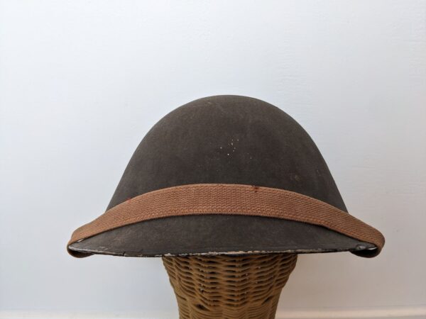 world war II british mkiii helmet front view