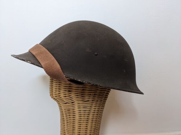 world war II british mkiii helmet left side view