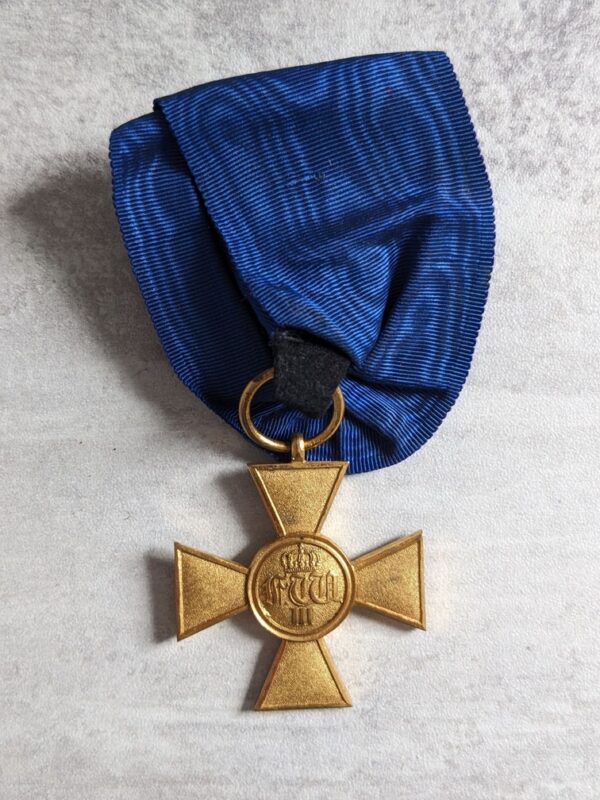 Médaille Prussienne pour 25 ans de Service