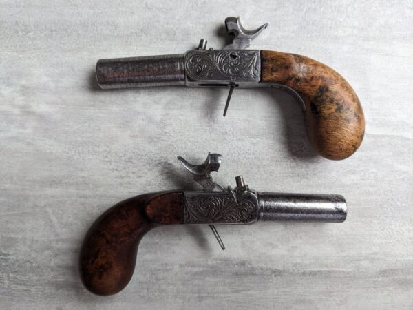 Pair of French Percussion Cap Box-Lock Pistols, circa 1840 / 1850 - Image 14