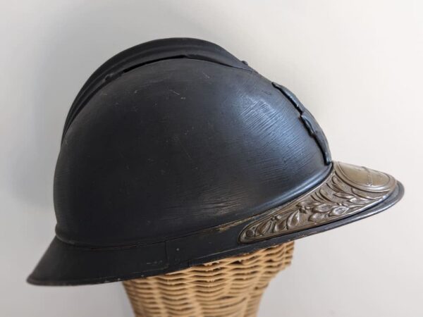 Casque Adrian Modèle 1915 du Génie avec sa Plaque de Soldat de la Grande Guerre – Image 4