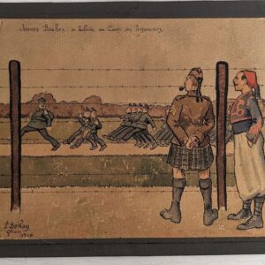 Watercolor, Souvenir of a Prisoner of War 1914–1918