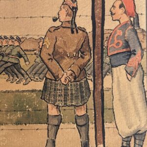 Watercolor, Souvenir of a Prisoner of War 1914–1918