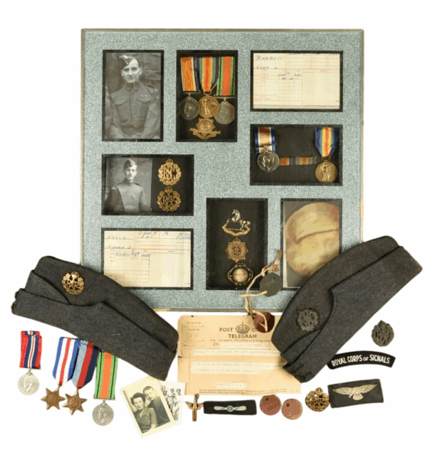 Conjunto Conmemorativo Familiar Británico, ww1/ww2
