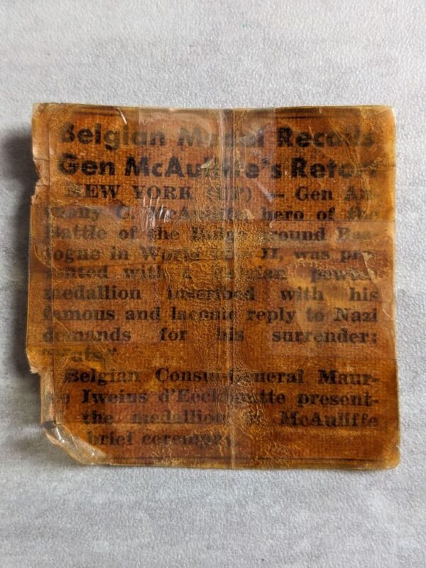 Placa Conmemorativa del Sitio de Bastogne - Imagen 4