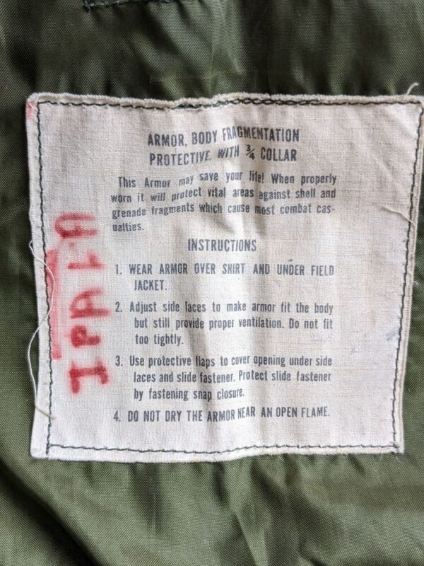 U.S. M69 Flak Vest, Vietnam War - Image 4
