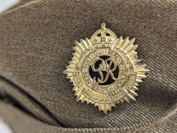 Canadian Field Service Cap, RCASC, WW2 - Image 4