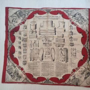 French Military Instruction Handkerchief No. 8