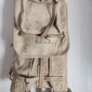 U.S. M-1910 Haversack with Entrenching Tool Cover and Blanket