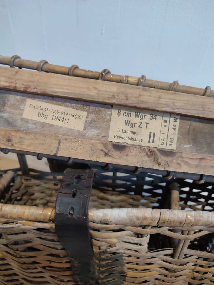 German Wicker basket for Shells, WW2 - Image 3