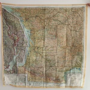 WW2 Silk Escape Map, Sheet 43 A/B