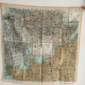 WW2 Silk Escape Map, Sheet 43 A/B