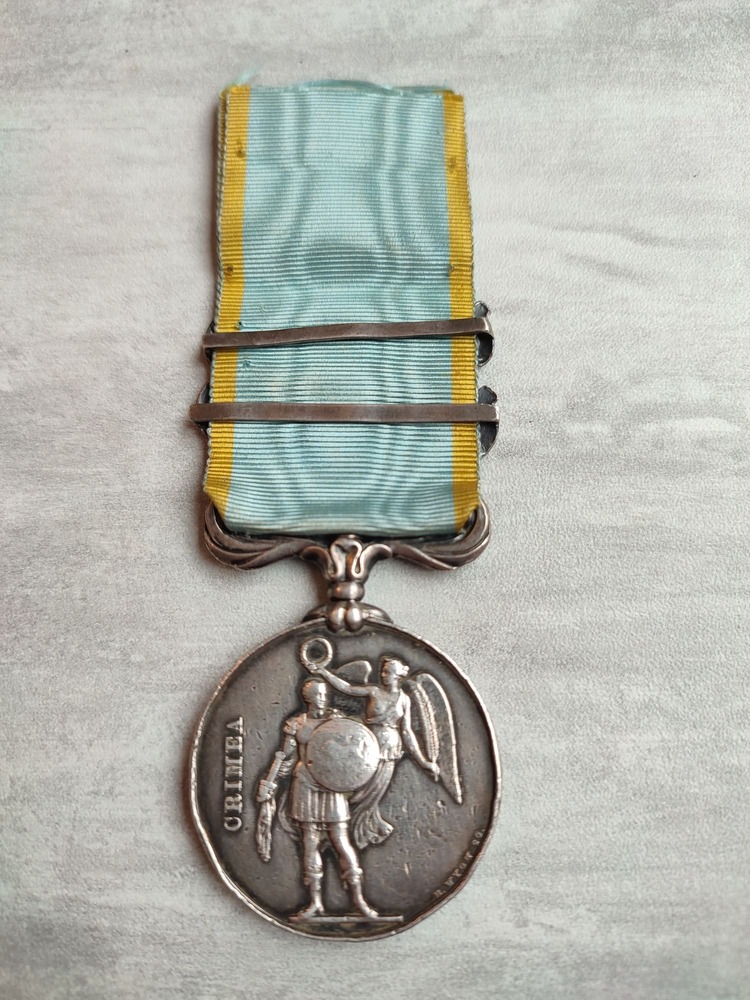 British Crimea Medal, Clasps Sebastopol and Inkermann - Image 2