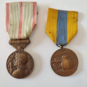 Set of Two Medals Awarded to a Zouave: Battles of the Marne and the Somme