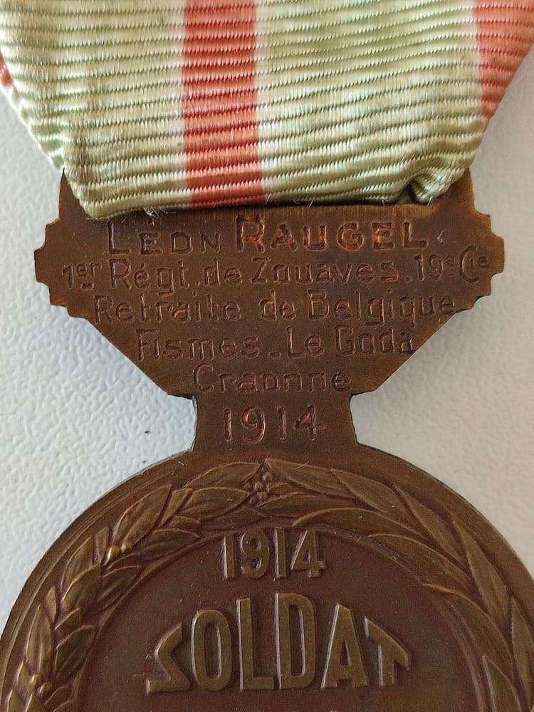 Set of Two Medals Awarded to a Zouave: Battles of the Marne and the Somme - Image 4