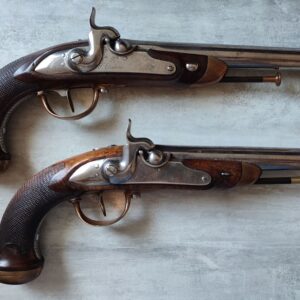 Pair of French Officer’s Cavalry Pistols, Model 1816/22
