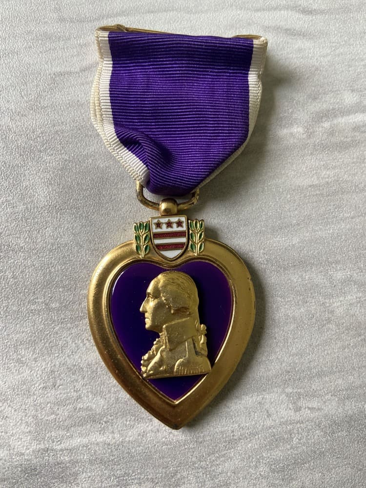 USN / USMC Type I Purple Heart, WWII - Image 3