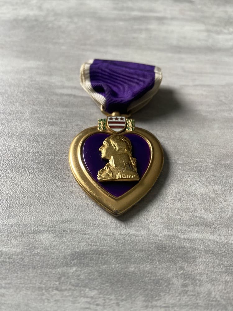 USN / USMC Type I Purple Heart, WWII - Image 3