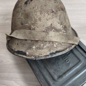 British Mk III “Turtle” Helmet with Normandy Sand Camouflage