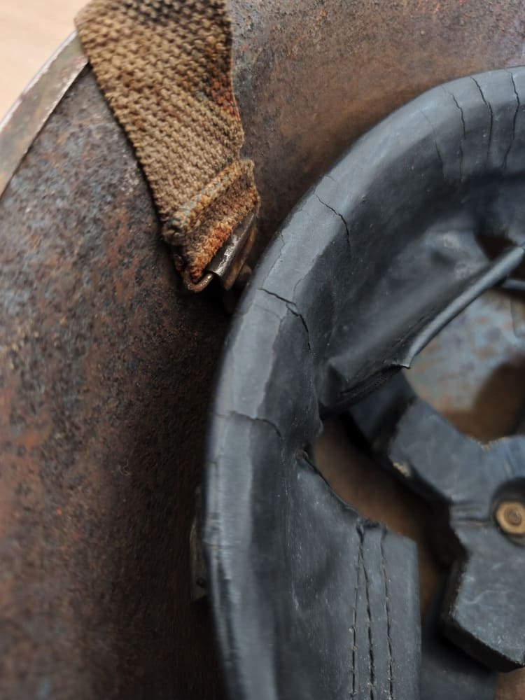 British Mk III "Turtle" Helmet with Normandy Sand Camouflage - Image 8