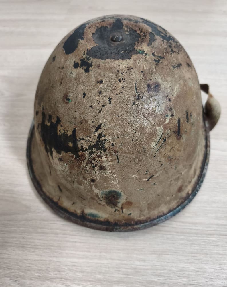 British Mk III "Turtle" Helmet with Normandy Sand Camouflage - Image 4