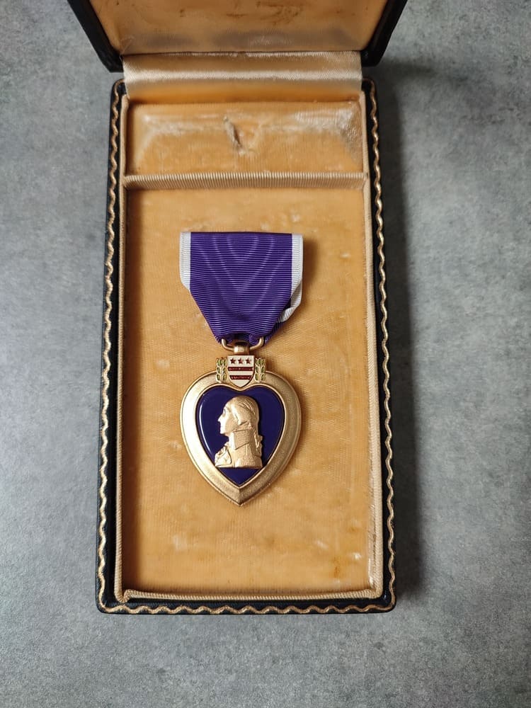 Purple Heart of a Glider Troops Soldier, Battle of the Bulge and Rhineland Campaign