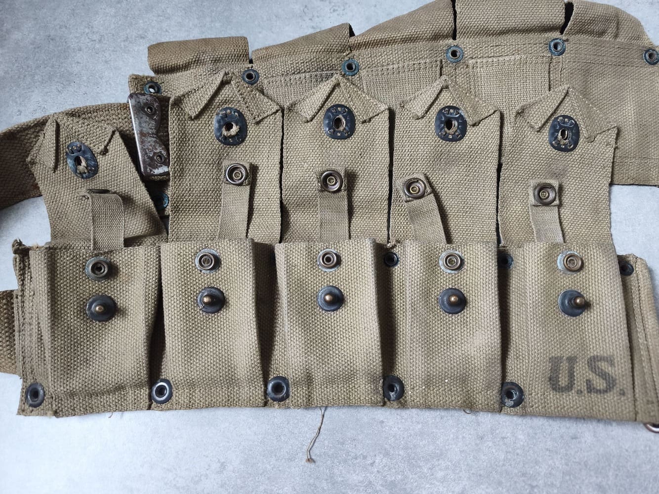 WWII US M-1923 Cartridge Belt - Image 2