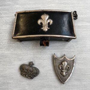 French National Guard Cavalry Officer’s Cartridge Box, Restoration Period (1814–1830)